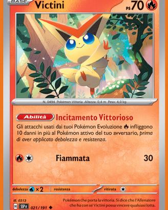 Victini carta Pokemon 