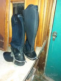 Stivali in pelle per equitazione 