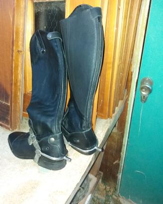 Stivali in pelle per equitazione 