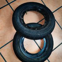 Cerchi e gomme 90/90/10 Ape/Vespa