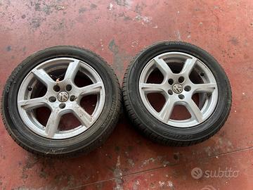 2 x Cerchi + Gomme 195/55R15. 195 55 15 VW Polo