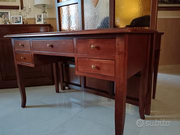 scrivania classica color noce