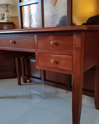 scrivania classica color noce