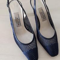sandalo décolleté blu 