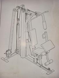 Attrezzo palestra multifunzione