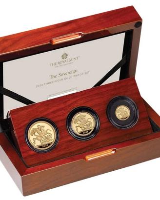 Sterlina TRITTICO 2026 mezza e 1/4  Proof 650 pz.