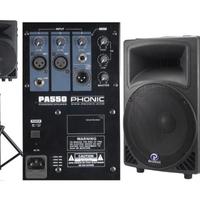 Phonic PA550 Coppia Casse Amplificate Attive 15"

