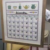 calendario perpetuo a punto croce