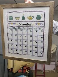 calendario perpetuo a punto croce