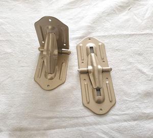 2x Cerniere per baule Vintage ricambio in metallo