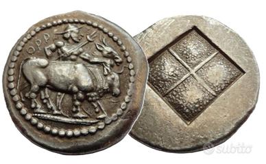 REPLICA MONETA GRECA OKTODRACHM ORESCII 475-465AC