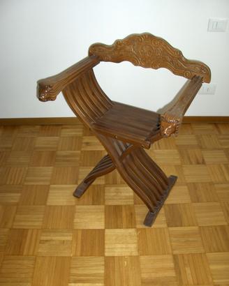 SEDIA SCRANNO IN LEGNO