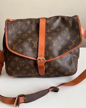 Borsa a tracolla vintage Louis Vuitton in pelle