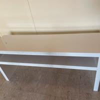 Panca ingresso legno laccato bianco