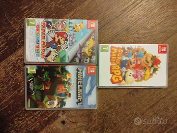 Super Mario RPG, origami king, Minecraft Switch 