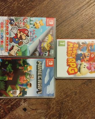 Super Mario RPG, origami king, Minecraft Switch 