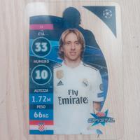 Card Luka Modric Topps crystal Real Madrid figurin
