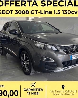 Peugeot 3008 BlueHDi 130 S&S GT Line AT8 2020