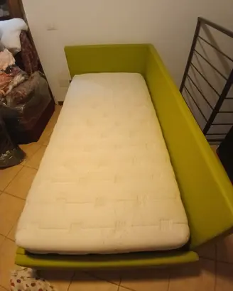 Letto contenitore ecopelle