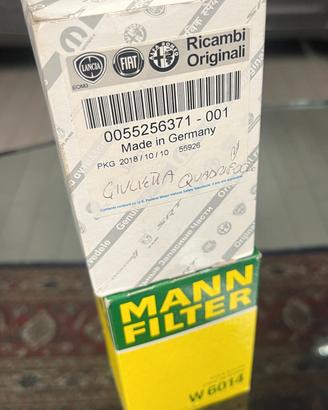 FILTRO OLIO ALFA ROMEO GIULIETTA 1.8 TB COD. 55256