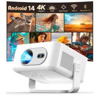 Proiettore Android 14, HY300max Mini proiettore 4