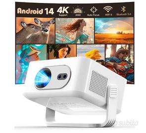 Proiettore Android 14, HY300max Mini proiettore 4