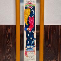 serigrafia firmata delle poesie di Pablo Neruda