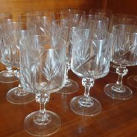 set 12 calici vino cristallo