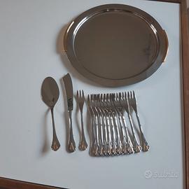 SERVIZIO PER DOLCE VASSOIO E POSATE