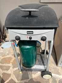 Barbecue a gas 2 fuochi con pietra lavica