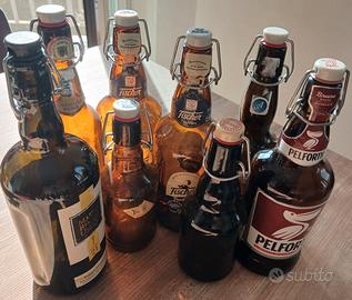 Lotto di 8 bottiglie per homebrewing