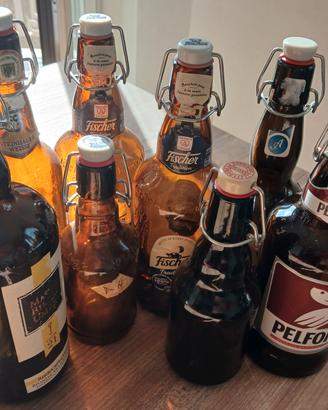 Lotto di 8 bottiglie per homebrewing