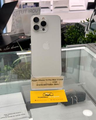 Apple iPhone 15 Pro Max 512GB - BATTERIA 100%