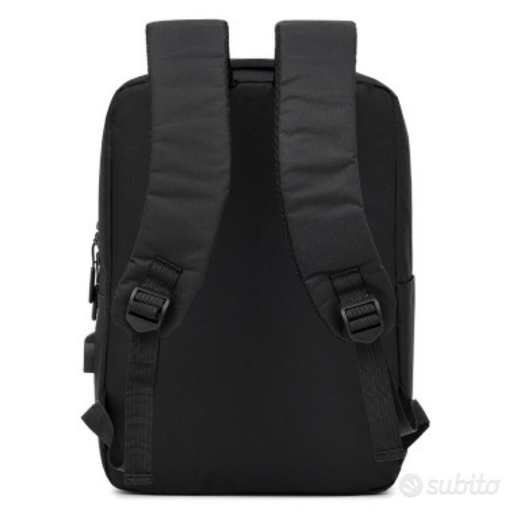 Zaino Uomo Lavoro, Viaggi, Ufficio. Zaino Porta Pc 20 L, Tante Tasche.  Zainetto