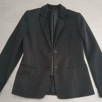 Giacca Blazer gessata nera OVS