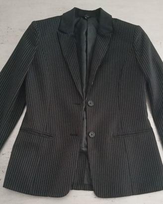 Giacca Blazer gessata nera OVS
