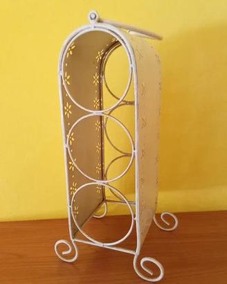 Porta bottiglie vino in fero battuto