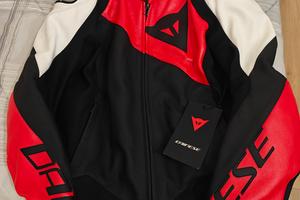 giacca moto pelle Dainese 52 nuova con etichette 