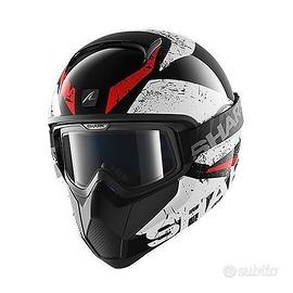 Casco Moto Integrale Shark VANCORE Braco Nero Bian
