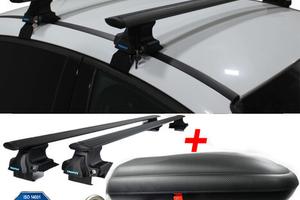 Baule BOX Tetto + BARRE Portatutto per Fiat Bravo