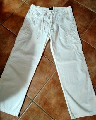 Pantaloni uomo bianchi estivi mis. 50