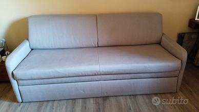 Divano letto in tessuto