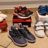 5 paia scarpe num. 28 bambino
