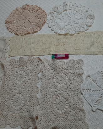Centrini cotone artigianali 7 pezzi