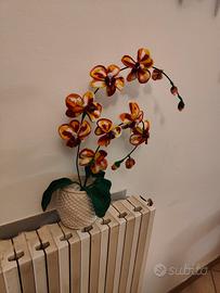 Orchidea all'uncinetto 