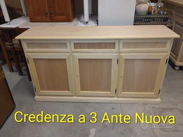 Credenza a 3 Ante grezza Nuova