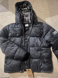 piumino nero uomo taglia L stile Burberry -nuovon