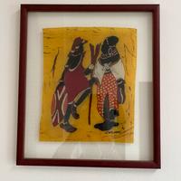 3 quadri Batik africani