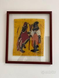 3 quadri Batik africani