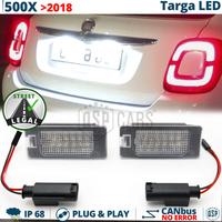 Placchette LED Luci TARGA LED PER Fiat 500X CANbus